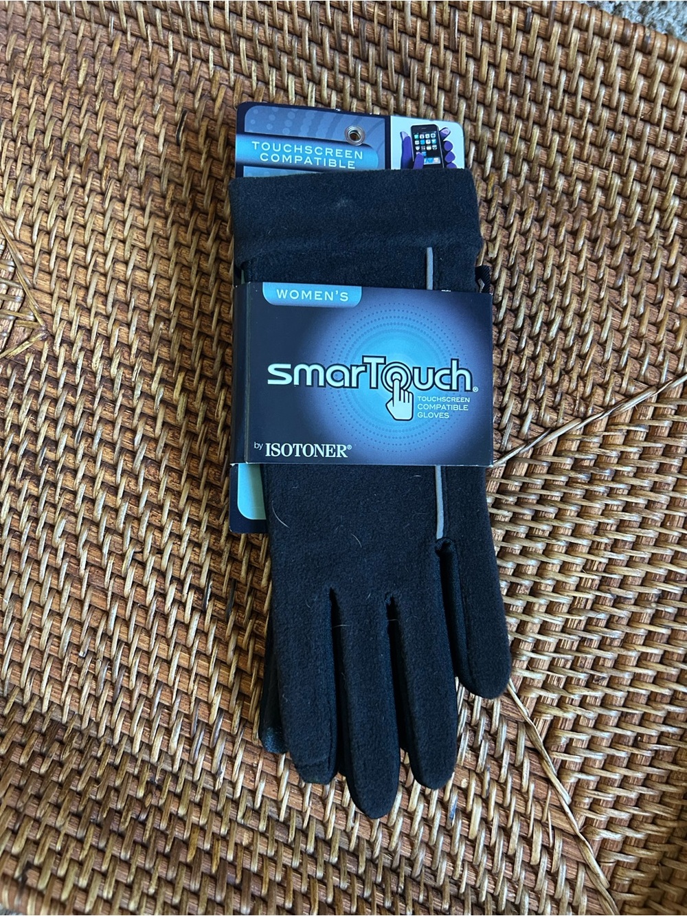 Isotoner smarTouch Women’s Touchscreen Gloves – Black – New with Tags